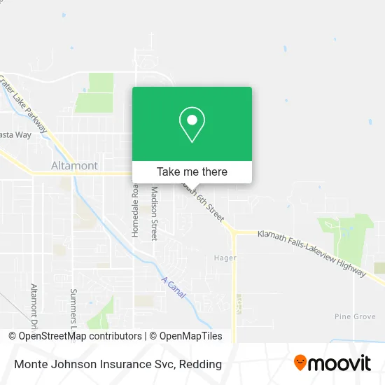 Monte Johnson Insurance Svc map
