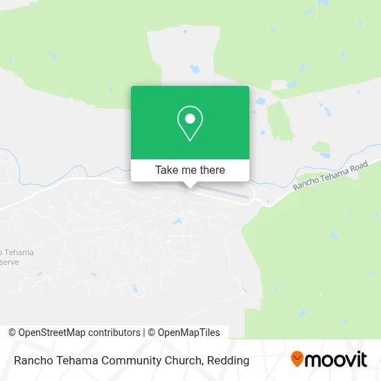 Rancho Tehama Community Church map