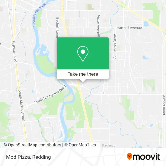 Mod Pizza map