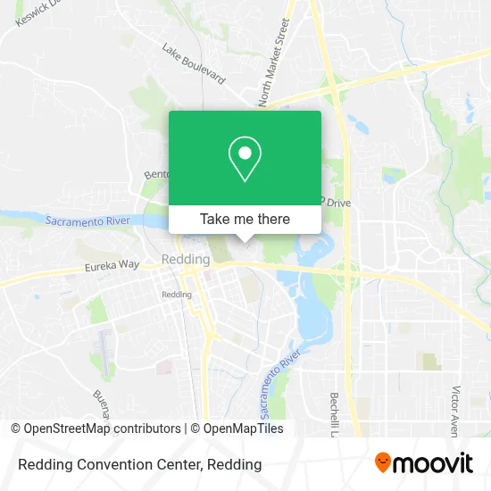 Redding Convention Center map