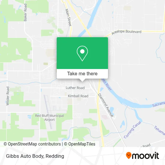Gibbs Auto Body map