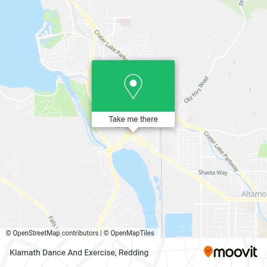 Klamath Dance And Exercise map