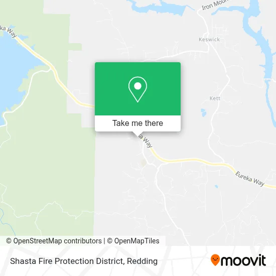 Shasta Fire Protection District map