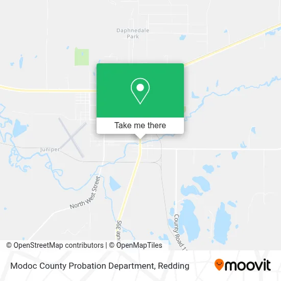 Modoc County Probation Department map