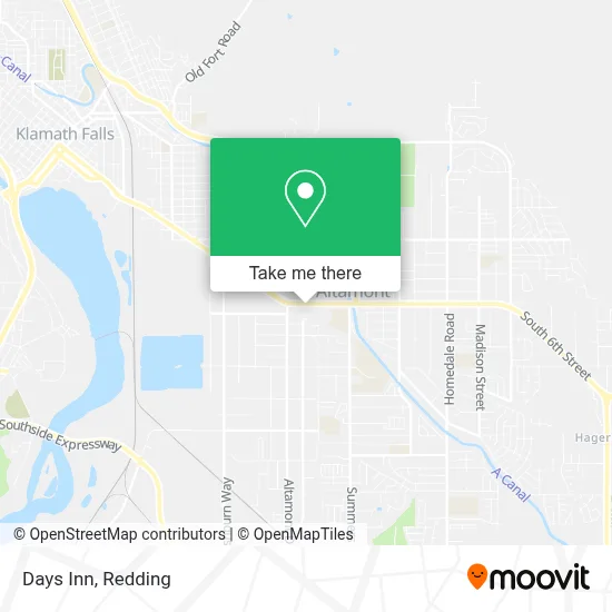 Days Inn map