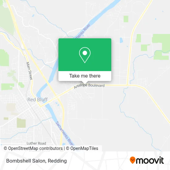 Bombshell Salon map