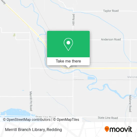 Merrill Branch Library map