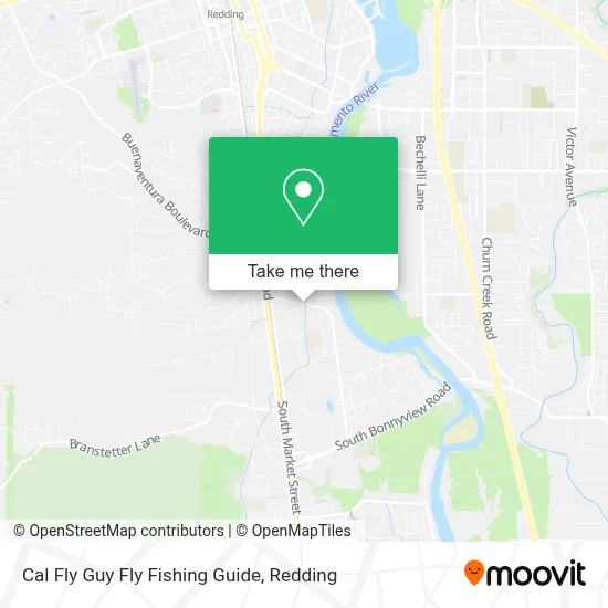 Cal Fly Guy Fly Fishing Guide map