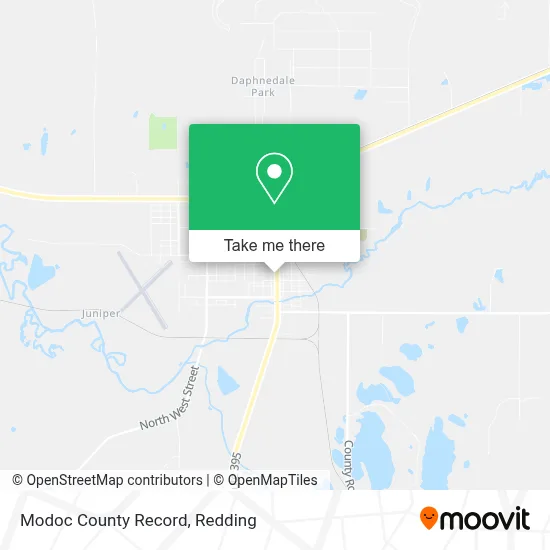 Modoc County Record map