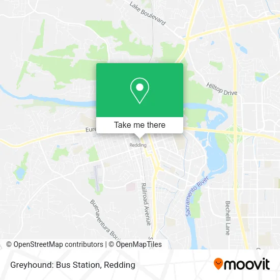 Mapa de Greyhound: Bus Station