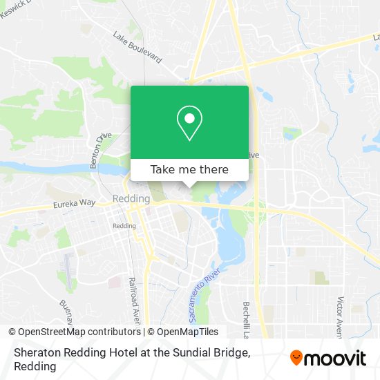 Mapa de Sheraton Redding Hotel at the Sundial Bridge