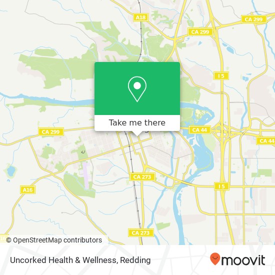 Mapa de Uncorked Health & Wellness, 1320 Yuba St Redding, CA 96001