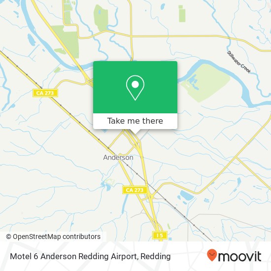 Mapa de Motel 6 Anderson Redding Airport