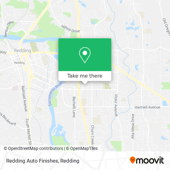 Redding Auto Finishes map