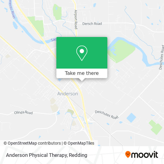 Anderson Physical Therapy map
