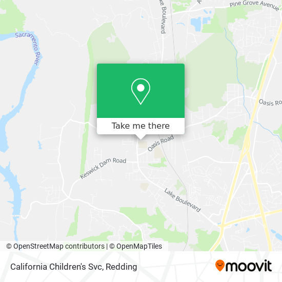 California Children's Svc map