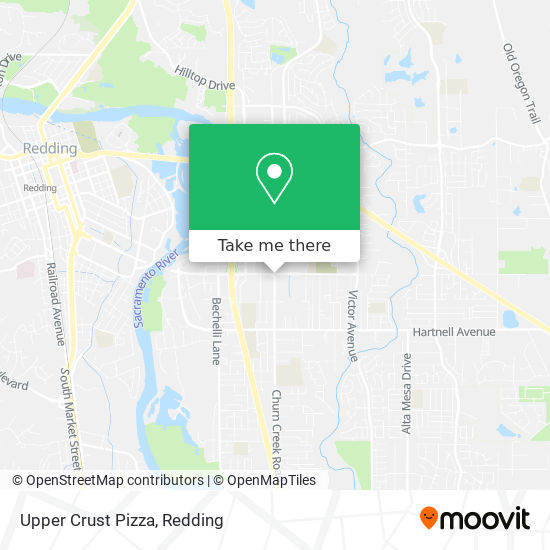 Upper Crust Pizza map