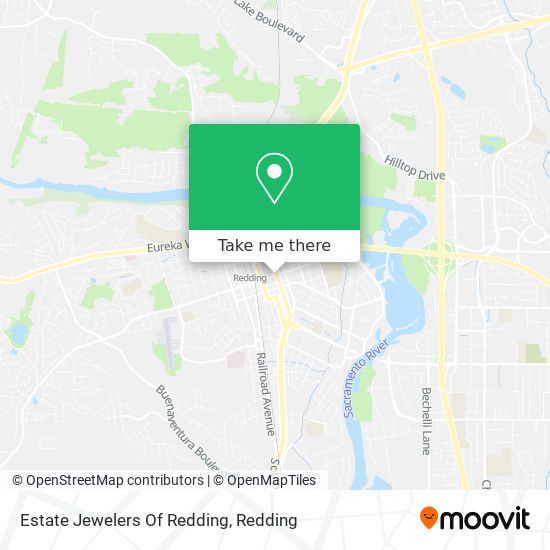 Estate Jewelers Of Redding map
