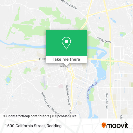1600 California Street map