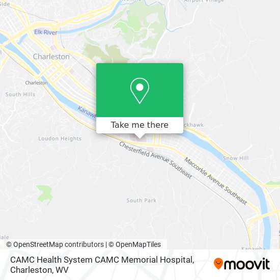 CAMC Health System CAMC Memorial Hospital map