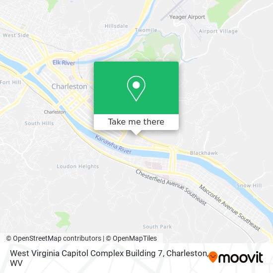 Mapa de West Virginia Capitol Complex Building 7