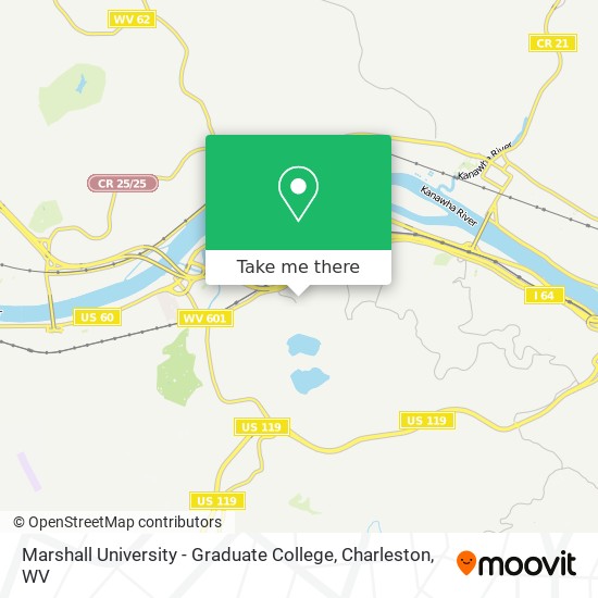 Mapa de Marshall University - Graduate College