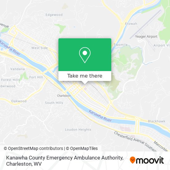 Kanawha County Emergency Ambulance Authority map