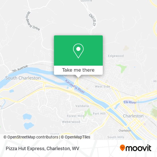 Pizza Hut Express map