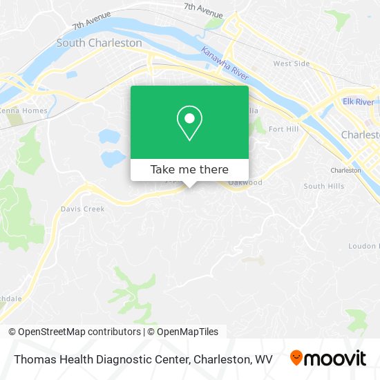 Thomas Health Diagnostic Center map