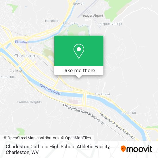 Charleston Catholic High School Athletic Facility map