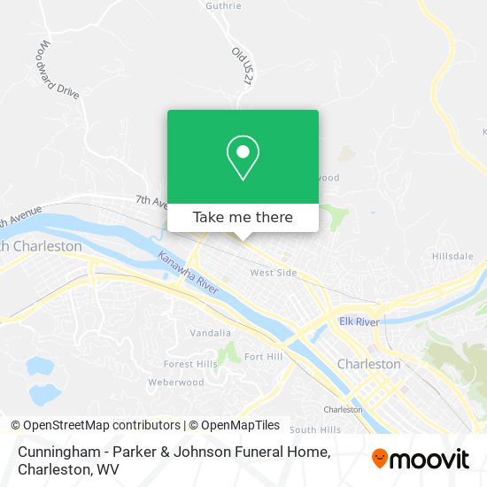 Cunningham - Parker & Johnson Funeral Home map