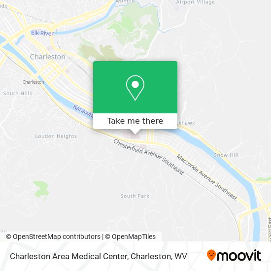 Charleston Area Medical Center map