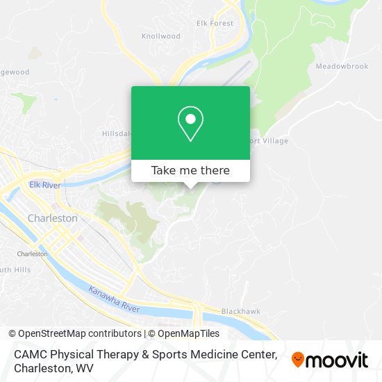 CAMC Physical Therapy & Sports Medicine Center map