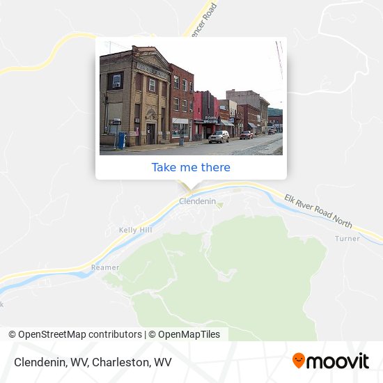 Clendenin, WV map