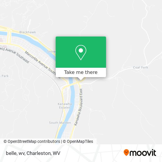 Mapa de belle, wv