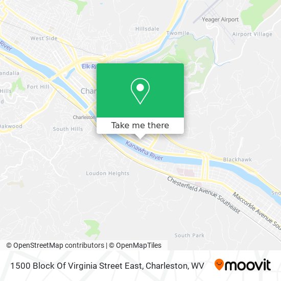 1500 Block Of Virginia Street East map