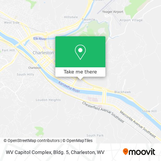 Mapa de WV Capitol Complex, Bldg. 5
