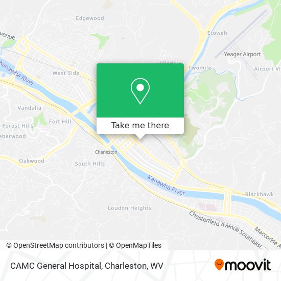 CAMC General Hospital map