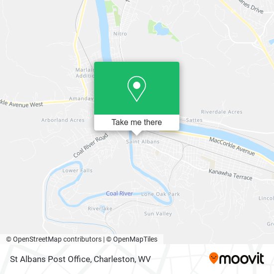 St Albans Post Office map