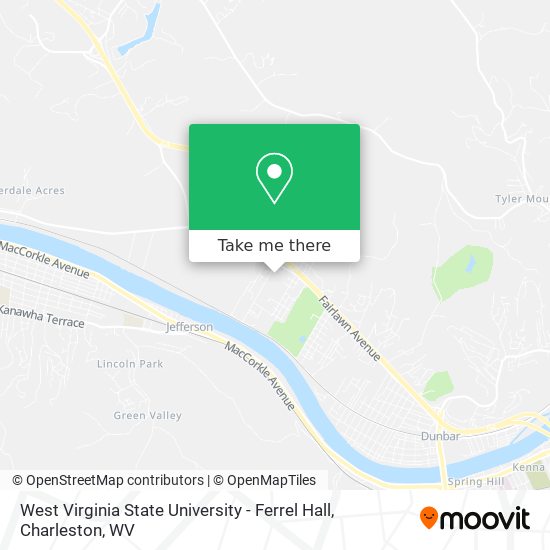 Mapa de West Virginia State University - Ferrel Hall