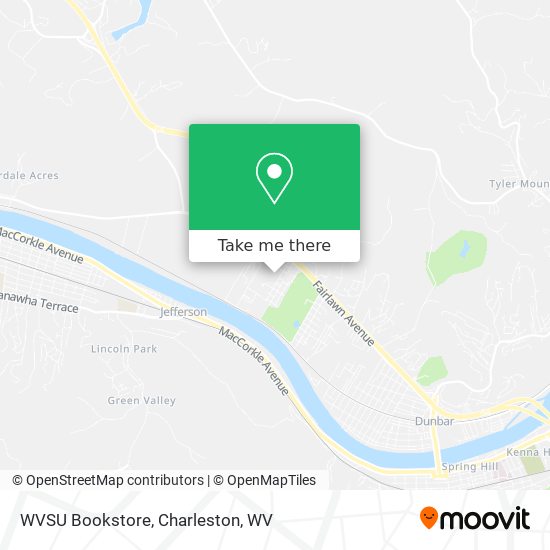 WVSU Bookstore map