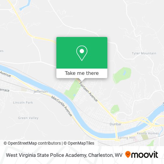 Mapa de West Virginia State Police Academy