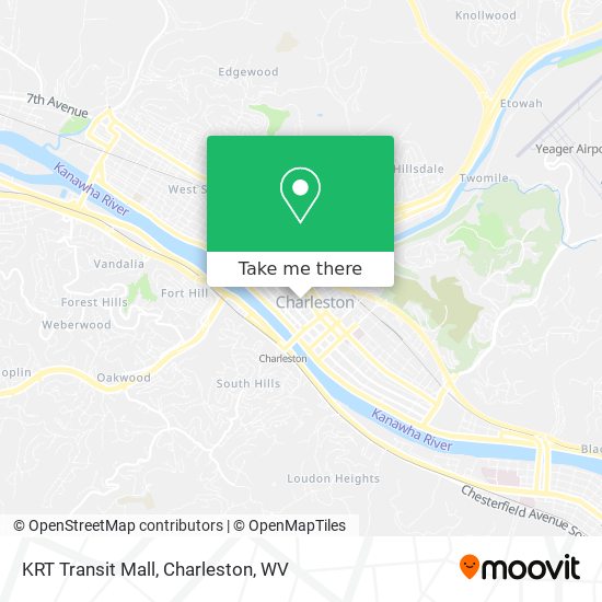 Mapa de KRT Transit Mall