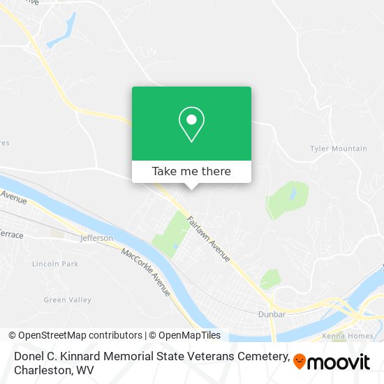 Donel C. Kinnard Memorial State Veterans Cemetery map