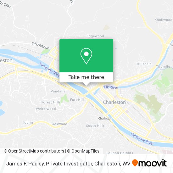 Mapa de James F. Pauley, Private Investigator