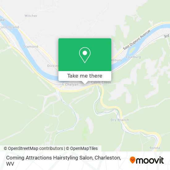 Coming Attractions Hairstyling Salon map