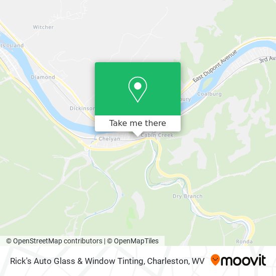 Mapa de Rick's Auto Glass & Window Tinting