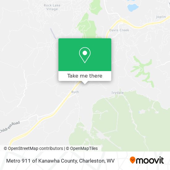 Mapa de Metro 911 of Kanawha County
