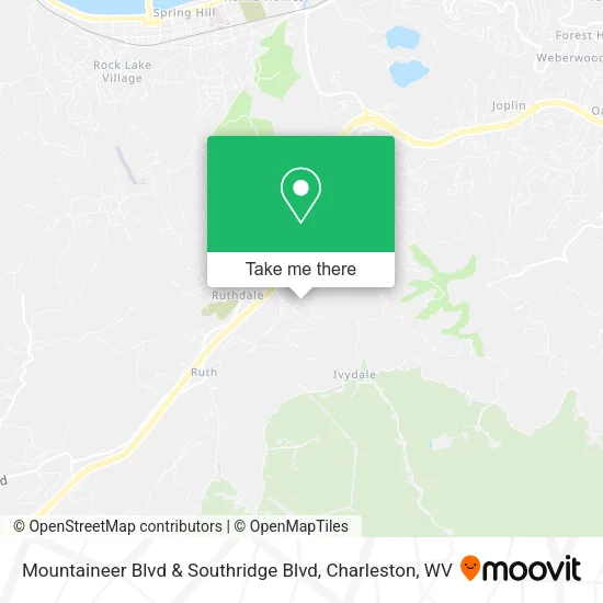 Mountaineer Blvd & Southridge Blvd map