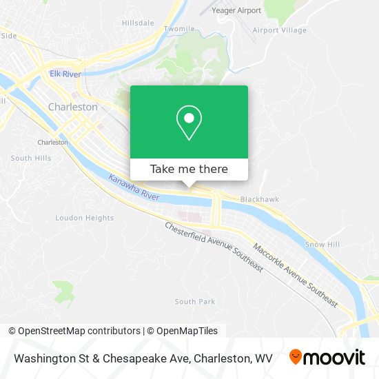 Mapa de Washington St & Chesapeake Ave